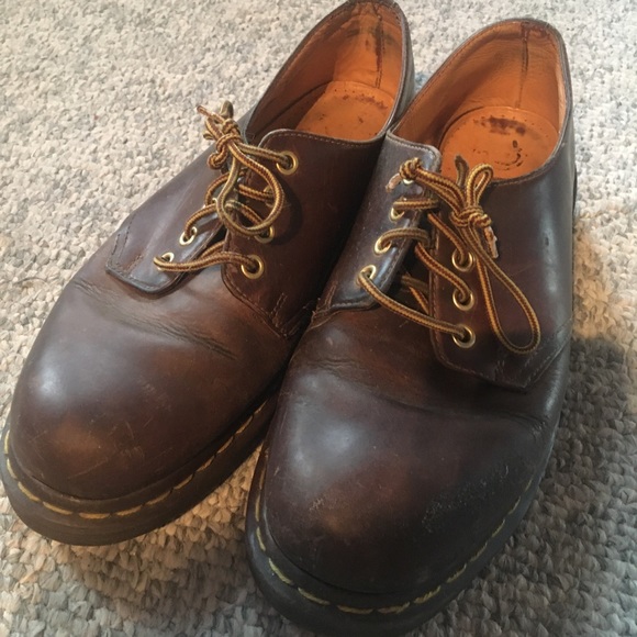Vintage Brown Dr. Martens Oxfords - Picture 1 of 4